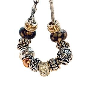 Silver Toned Charm Bracelet